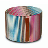 Cylindrical Pouf Ottoman