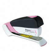 Paperpro Pink Ribbon Desktop Stapler, 20-Sheet Capacity