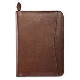 Green Series Basque Leather Wirebound Organizer Starter Set, 5 1/2x8 1/2, Black, Timber Brown