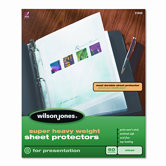 Wilson Jones Super Heavy Weight Sheet Protector, 50/Box