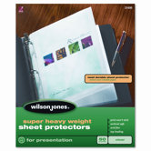 Super Heavy Weight Sheet Protector, Clear Finish, Clear, 25/Bx