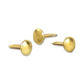 1 Piece Solid Brass File Fastener, 1/2" Length, Round, 1" Capacity, 100/Box