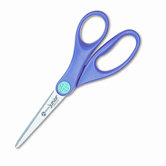 Kids Scissors, Pointed, 5in, 1-3/4in Cut, L/R, 12/pk