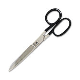 Straight Scissors, 9", Right Hand/Left Hand, Black Handle