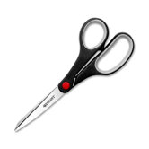 Scissors, Soft Handle, 8" Bent, Left/Right Hand, Black Handle