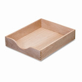 Carver Hardwood Letter Stackable Desk Tray