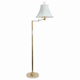 Ledu Brass Swing Arm Incandescent Floor Lamp, 58 Inches High