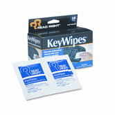 KeyWipes Keyboard & Hand Cleaner Wet Wipes, 5 x 6 7/8, 18/bx