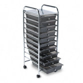 Portable Drawer Organizer, 15-1/4W X 13D X 37-5/8H