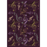 Whimsy Virtuouso Plum Kids Rug