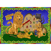 Educational Numbers Rule Kids Rug