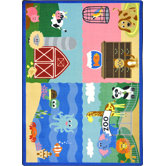 Kid Essentials Animals All Around Kids Rug