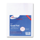 Data Pad, 12 Columns, 37 Lines, 15 Sub, 8-1/2"x11", White
