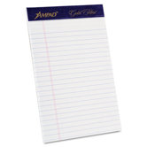 Gold Fibre Jr. Legal Rule Watermarked Writing Pads in White