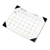 Two-Color Monthly Desk Pad Calendar, 22 x 17, 2013