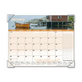 Monthly Desk Pad, 12-Months, Images of The Sea, 22"x17, 2013