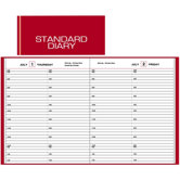 Diary Appointment Bk, Jan-Dec, 8am-730pm, 1 Page per Day, 7-1/2"x9-7/16"Page Size, Red, 2013