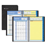 QuickNotes Weekly/Monthly System, 4-7/8"x8", Black, 2013