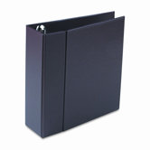 Heavy-Duty Vinyl Ezd Ring Reference Binder, 4" Capacity