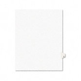 Legal Side Tab Dividers, One-Tab, Title U, Letter, 25/Pack