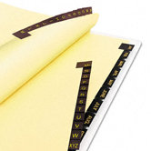 Clear Reinforced Leather Tab Dividers, 25-Tab, A-Z, Letter, Red, 25 per Set