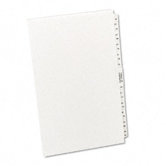 Avery-Style Legal Side Tab Divider, Title: 26-50, 14 x 8 1/2, White, One Set