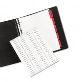 Index Maker Divider with Color Tabs, Red Five-Tab, Letter, Five Sets per Pack