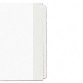 Avery-Style Legal Side Tab Dividers, Blank White, Set of 25