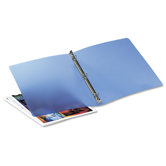 Translucent Poly Round Ring Binder, 1/2" Capacity
