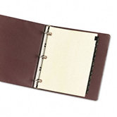 CPR Reinforced Leather Tab Dividers, 12-Tab, Jan-Dec, Letter, Black, 12 per Set