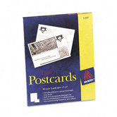Laser Postcards, Two Per Sheet, 100 Cards/Box