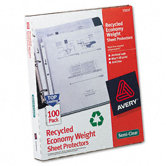 Top-Load Recycled Polypropylene Sheet Protector, 100/Box