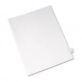 Allstate-Style Legal Side Tab Divider, Title: X, Letter, White, 25 per Pack