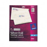 Foil Mailing Labels, 3/4 X 2-1/4, 300/Pack