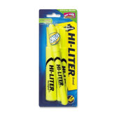 Highlighter,Chisel Point,2/CD,Fluorescent Yellow