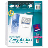 Sheet Protector, Heavyweight, 8-1/2"x11", 25/BX, Clear
