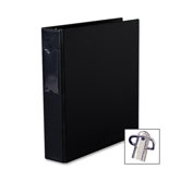 Durable Slant Ring Reference Binder, Label Holder, 1-1/2" Capacity, Black