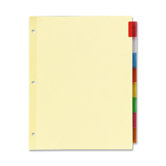 Office Essentials Insertable Tab Index Divider Set, Letter (Set of 8)