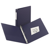 Economy Round Ring Reference Binder, 2" Capacity, Blue