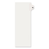 Avery-Style Legal Side Tab Divider, Title: 98, Letter, White, 25/Pack