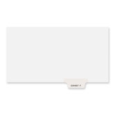 Preprinted Legal Bottom Tab Dividers, Exhibit F, Letter, 25/Pack
