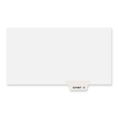 Preprinted Legal Bottom Tab Dividers, Exhibit U, Letter, 25/Pack