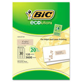 ecolutions Mailing Labels, 1 x 2 5/8, Natural Tan, 900/Box