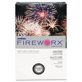 Fireworx Colored Paper, 20 lbs., 8-1/2 x 14, Flashing Ivory, 500/Ream