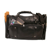 21.25" Leather Travel Duffel
