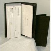Checkbook Cover in Black