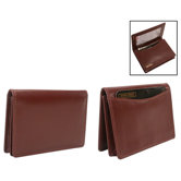 Polished Calf Leather Business Card Case
