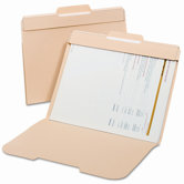 Secure File Folders, Top Tab, Letter, Manila, 50/Box