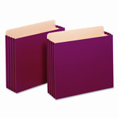 Globe-Weis 3.5" Expansion File Pockets, Straight, Letter (10/Box)