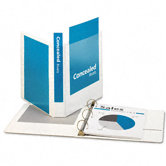 Nonstick Provue Round Ring View Binder, 1.5" Capacity